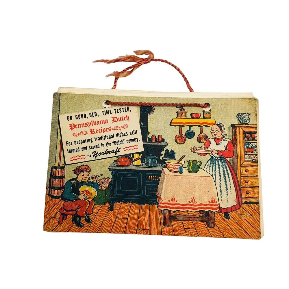 Yorkraft Vintage Pennsylvania Dutch Recipe Packet Pocket Book Dutch Proverbs
